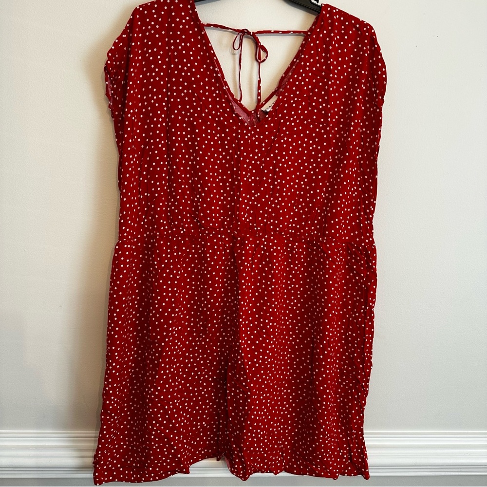 Ava & Viv Red and White Dress